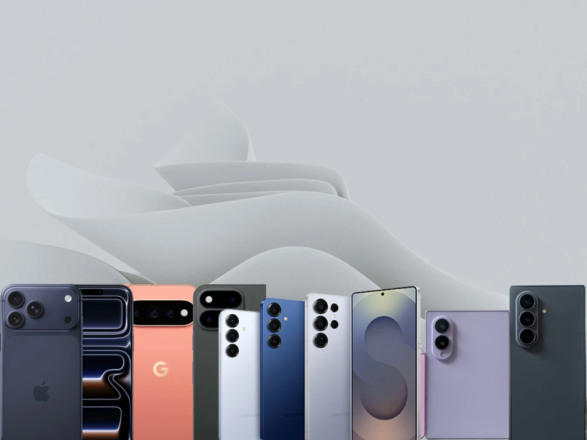 Phones including iPhone, Samsung Galaxy and Google Pixel