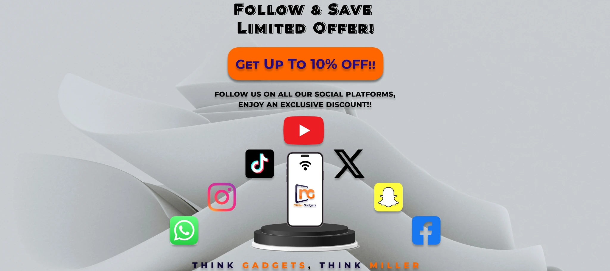 Follow Miller Gadgets for new stock, deals and updates.