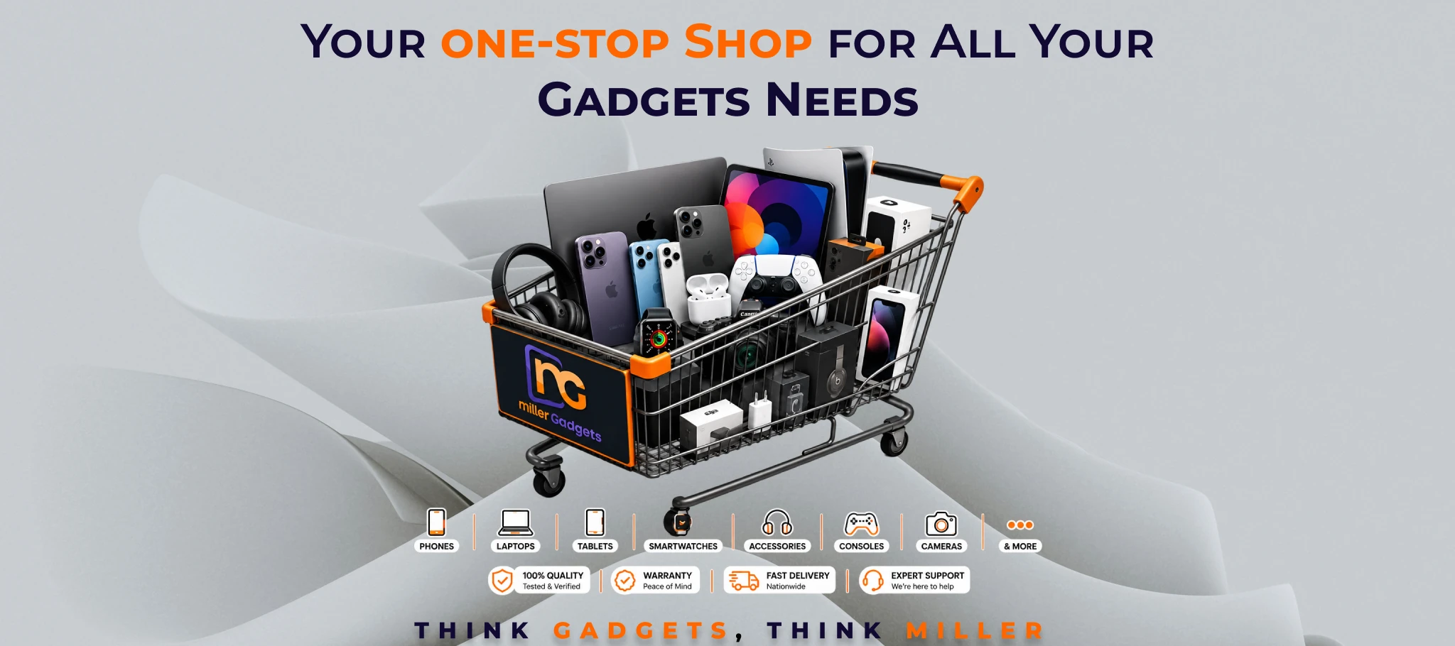 Miller Gadgets one-stop shop for phones, laptops, consoles and accessories.